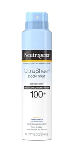 Neutrogena Ultra Sheer Dry-Touch Face and Body Sunscreen Spray Mist with Broad Spectrum