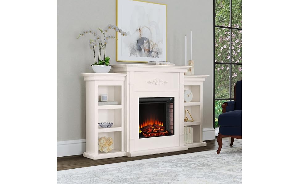 Amazon.com: SEI Furniture Tennyson Electric Bookcases