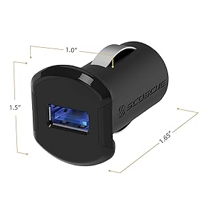 Led backlight single port charger