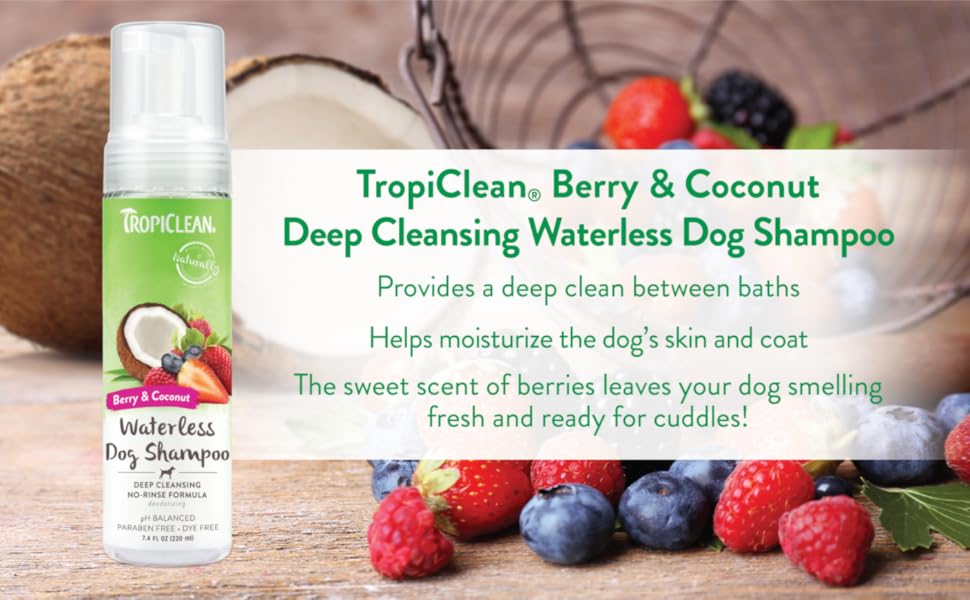 COSMOS Tropiclean 869011 Waterless Deep Cleaning Shampoo for Pets