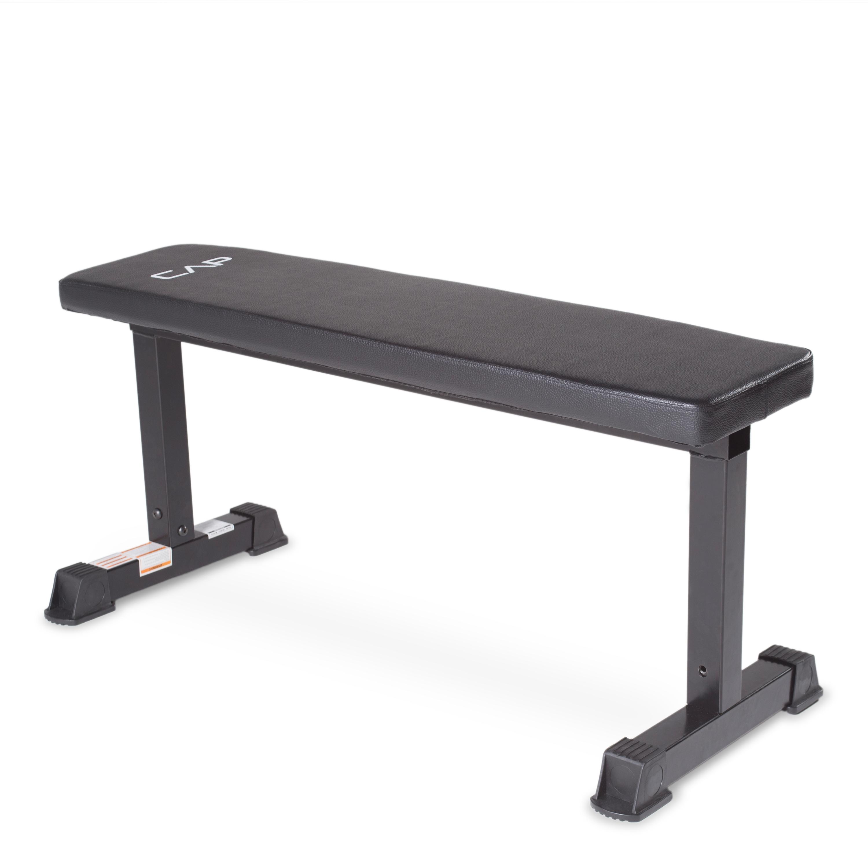 Cap Barbell FM703B Flat Weight Bench, Black Deportes y Aire Libre