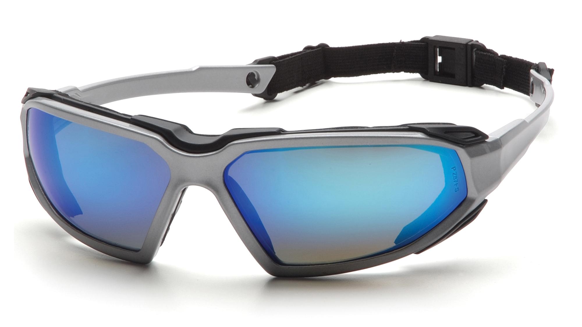Pyramex Highlander Safety Eyewear, Black Frame/Clear Anti