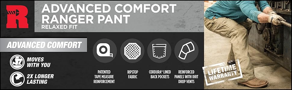 Amazon Com Wrangler Riggs Workwear Men S Advanced Comfort Ranger