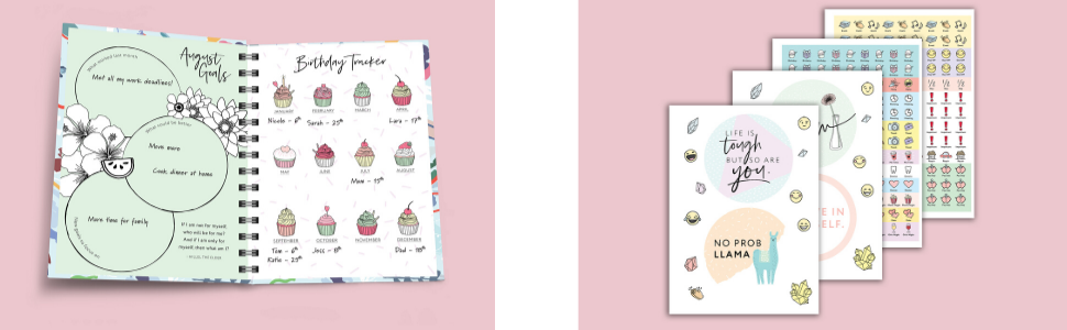 internals and stickers from the Amy Knapp Very Busy Planner