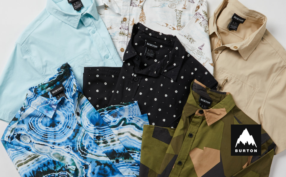 BURTON MULTIPATH シャツ(L) BURTON シャツ 撥水 MULTIPATH 長袖 ストレッチ サファリ メンズ