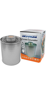 Dry-Packs 750 Gram Silica Gel Canister Dehumidifier - Moisture Indicating