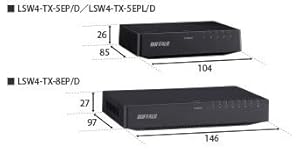 BUFFALO 10/100Mbps対応 プラスチック筺体 AC電源 5ポート ホワイト スイッチングハブ LSW4-TX-5EPL/WHD w17b8b5 Amazon.co.jp: バッファロー BUFFALO 10/100Mbps対応