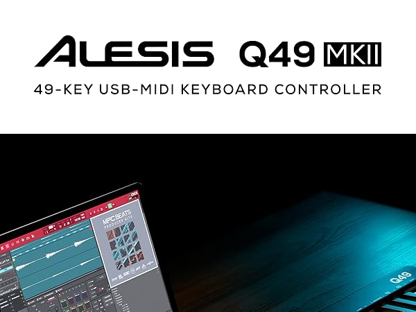 早い者勝ち！値下げ！キーボードAlesis Q49 MKII MIDI 音楽制作 Alesis Q49 MKII 49-Key USB/MIDI Controller | Guitar Center