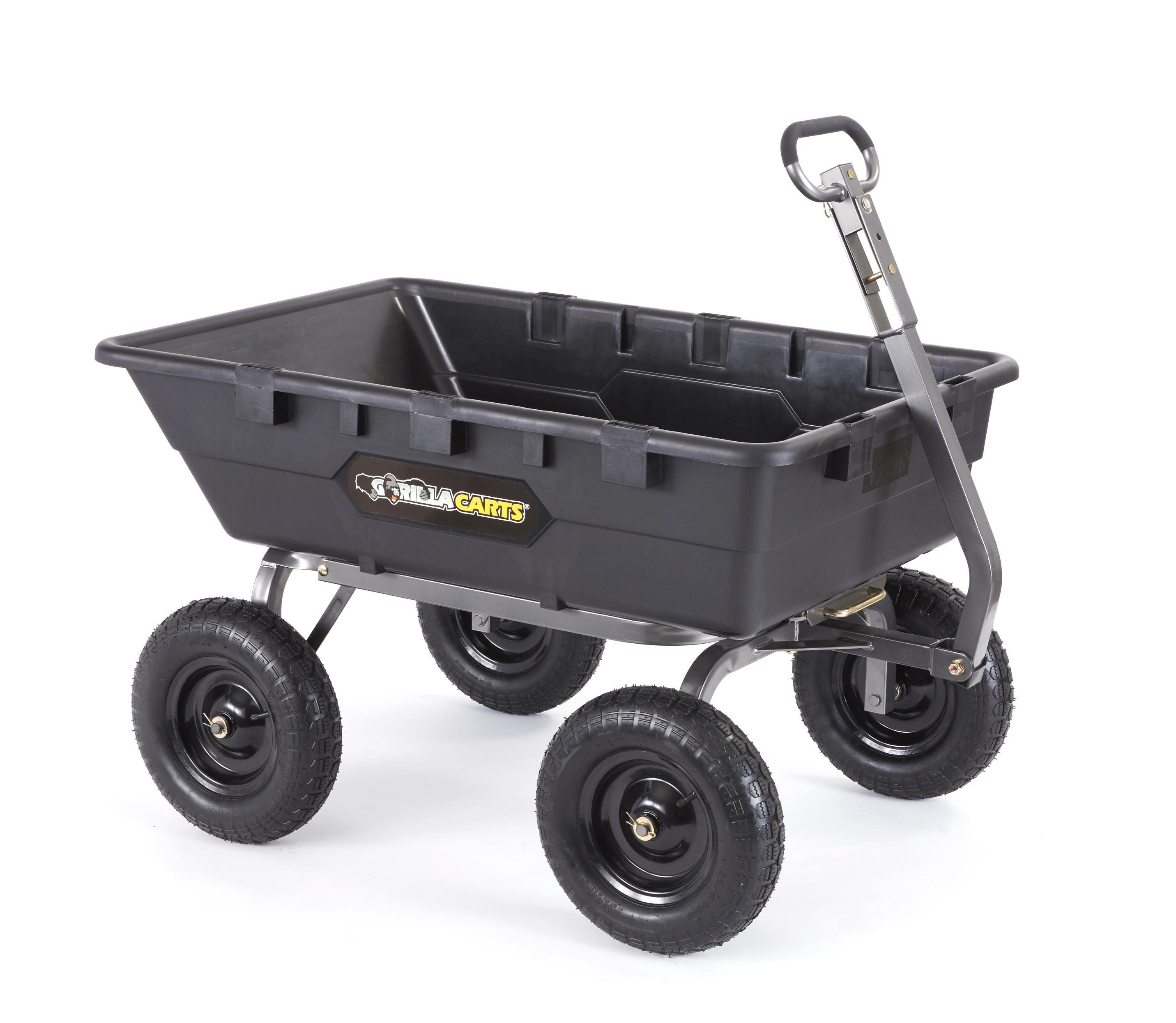 Gorilla Carts GOR1016 Super Heavy Duty Poly Dump Cart, 1
