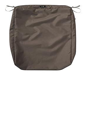ravenna cushion classic accessories slip patio seat taupe square dark