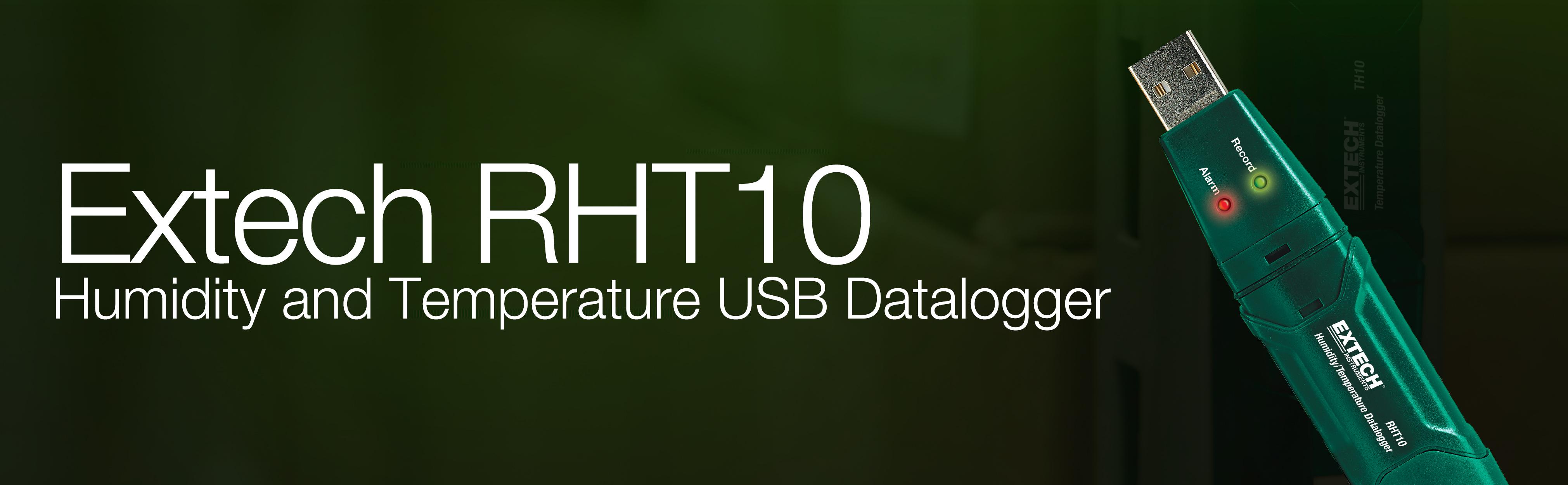 Extech RHT10 Humidity And Temperature USB Datalogger - Temp Data Logger ...