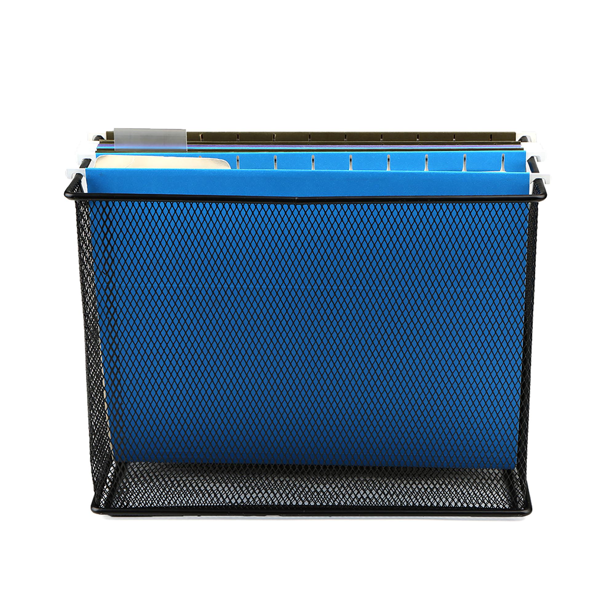 Mind Reader FILEBASKBLK File Storage Box/Basket for Letters, Legal