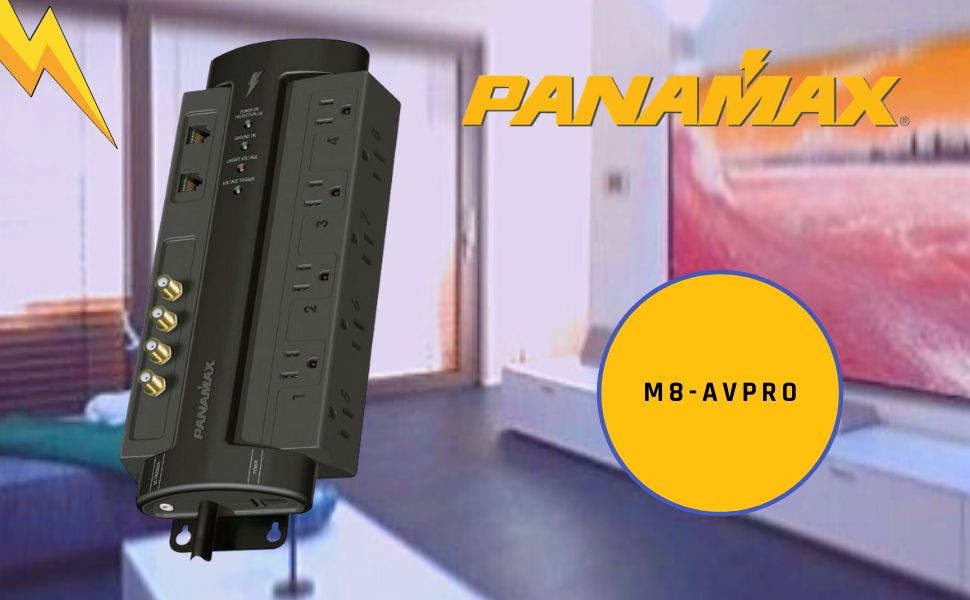 Panamax M8AV PRO Acondicionador de Corriente de Piso, 8 Tomas Amazon