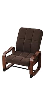 高座椅子 リクライニングダークブラウン CTZ-55(DBR)　2台 Amazon｜山善(YAMAZEN) 座椅子 コンパクト 座敷用椅子 高座椅子