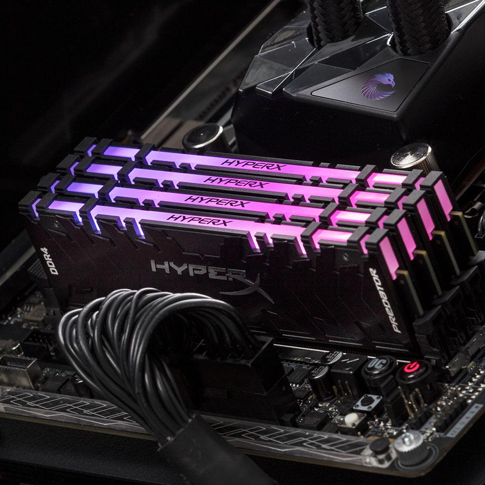 HyperX Predator DDR4 RGB 16GB Kit 3200MHz CL16 DIMM XMP RAM Memory ...