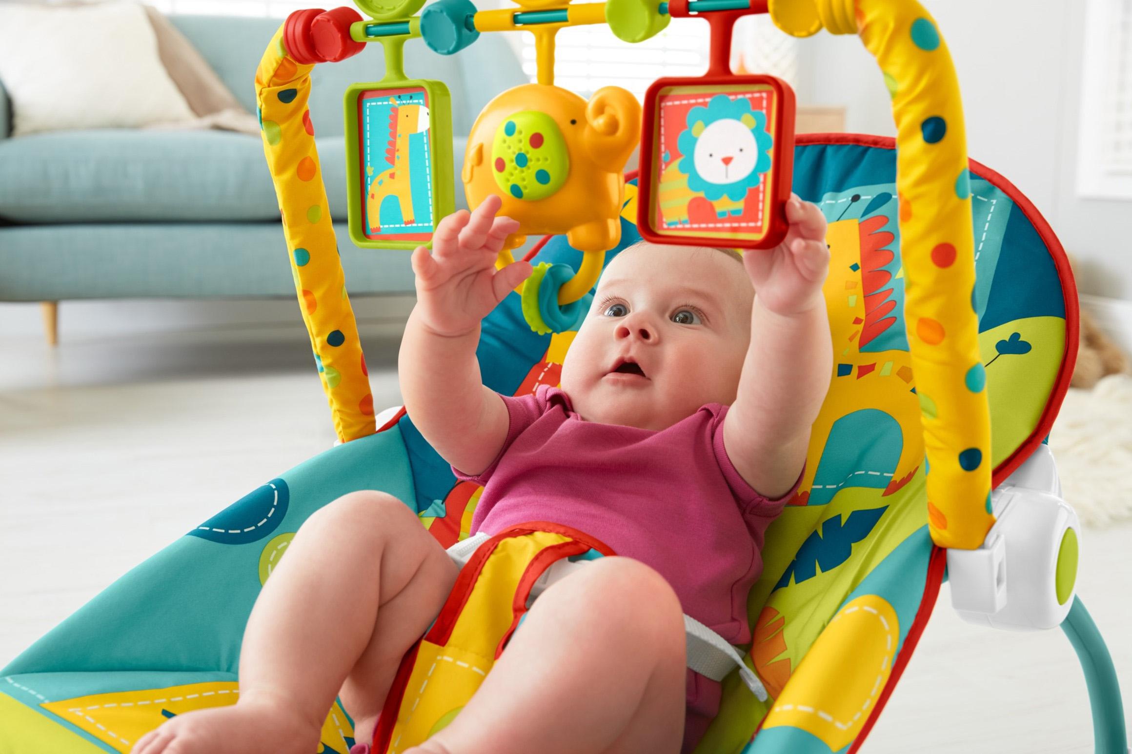 FisherPrice InfanttoToddler Rocker, Dark Safari Infant Bouncers And Rockers Baby