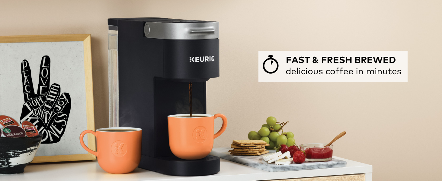 keurig k-slim coffee maker, slim coffeemaker, brewer, coffee machine, k cup pod coffee