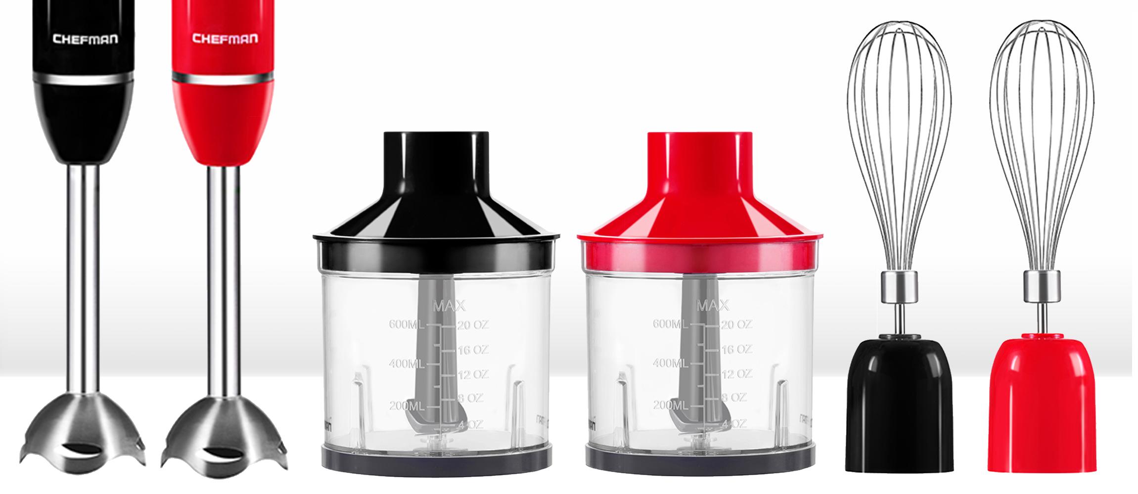 Chefman RJ19RBRSBlack 300W SoftTouch Rubberized Ice Crushing