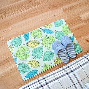 【色: 2. ブルー】オカ(OKA) キッチンマット ブルー 約45cm×240 Amazon｜オカ(OKA)) 拭けるキッチンマット 約45cm×240cm ブルー