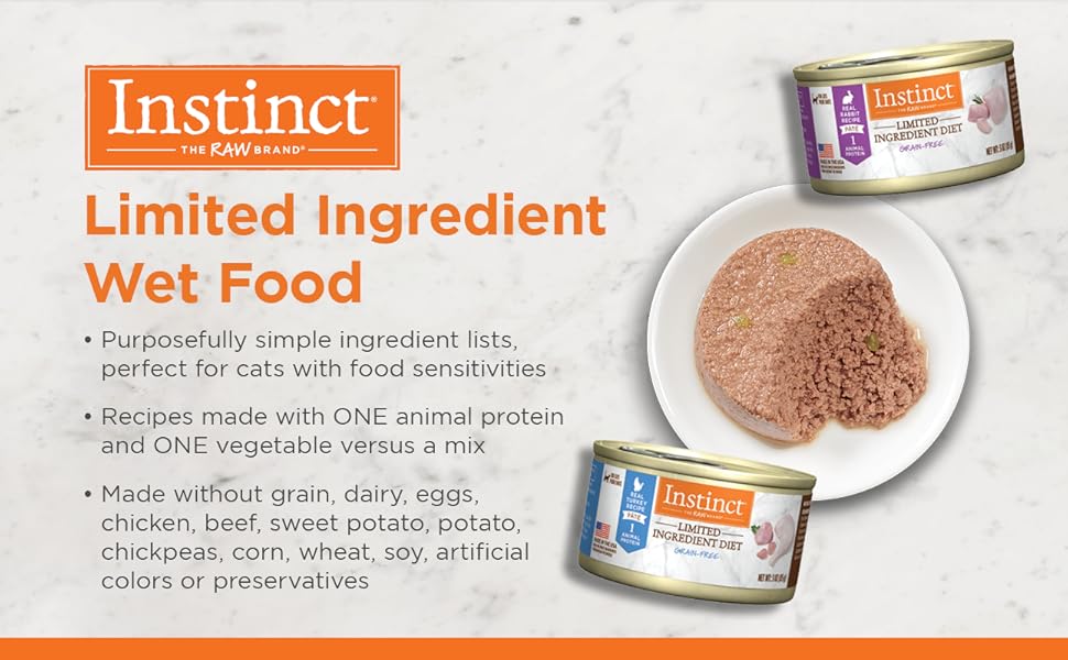 Instinct Limited Ingredient Diet Grain Free Real Rabbit Recipe Natural