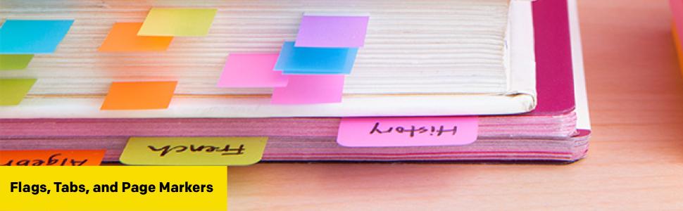 Post-it Flags Combo Pack, 4 On-The-Go Dispensers/Pack, 120 .94 in Wide ...