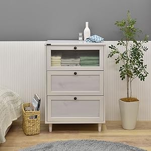 佐藤産業　キャビネット Amazon｜佐藤産業 LAFIKA キャビネット 食器棚 幅85.5cm 奥行