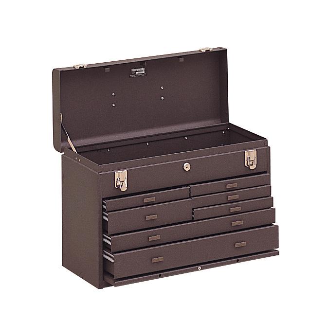 Kennedy Manufacturing 526B 8Drawer Machinist's Chest with Friction Slides, 26", Brown Wrinkle