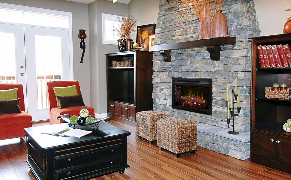 Dimplex PF2325HL MultiFire Xd 25Inch Electric Firebox with Faux Logs