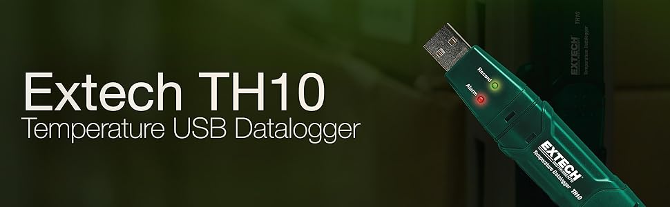 Extech RHT10 Humidity and Temperature USB Datalogger with 16,000 Data ...