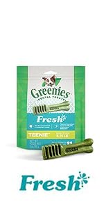 Greenies, Dental Treats, Dog, Treats, breath, fresh, teeth, gums, cleans, freshener, plaque, tartar