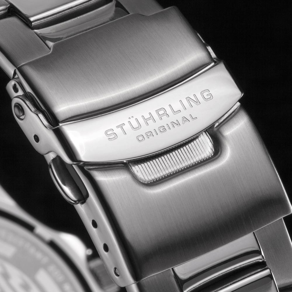 Stuhrling Original Mens Swiss Quartz Stainless Steel Sport