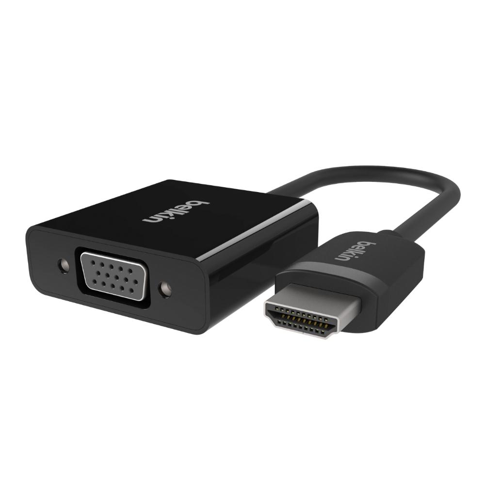 Belkin HDMI to VGA Adapter Dongle with 3.5mm Audio Jack for