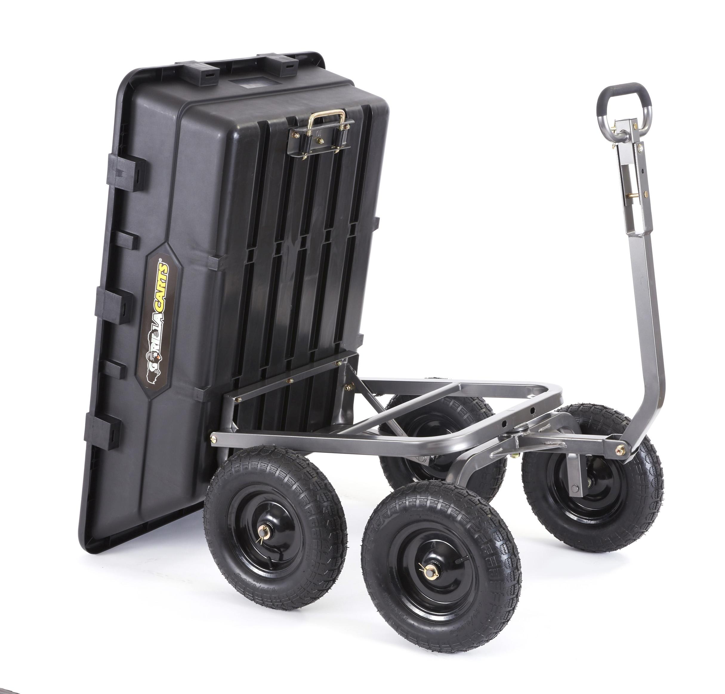 Gorilla Carts GOR1016 Super Heavy Duty Poly Dump Cart, 1