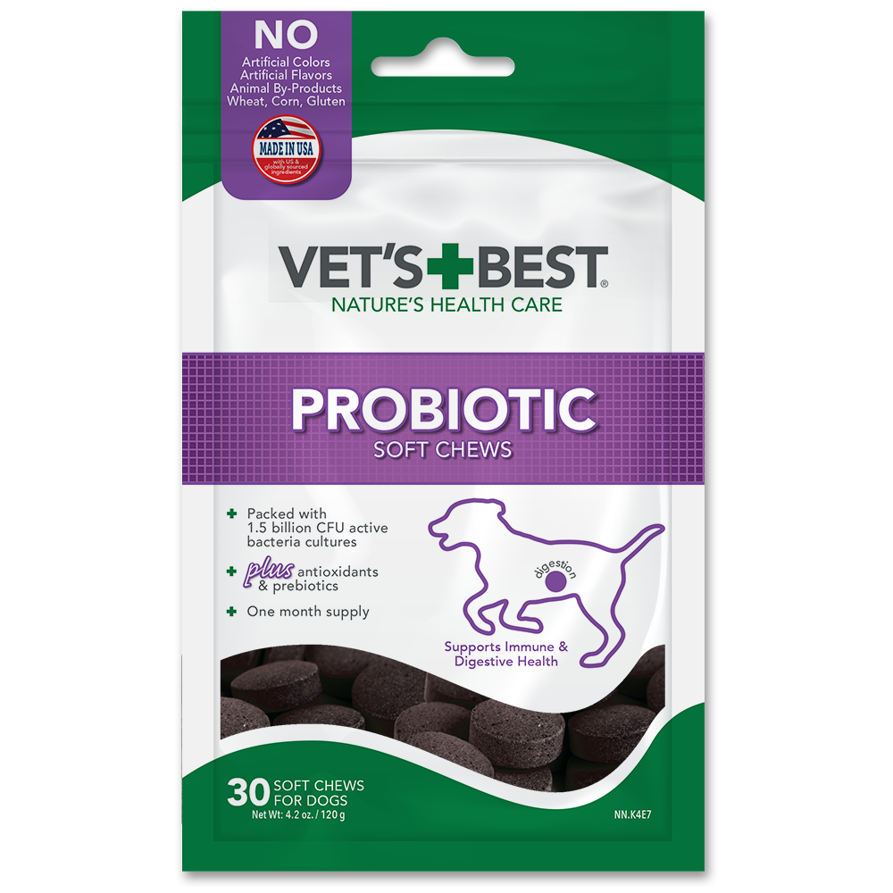 Vet's Best Probiotic Soft Chews Dog Supplements, 30 Day Supply Amazon