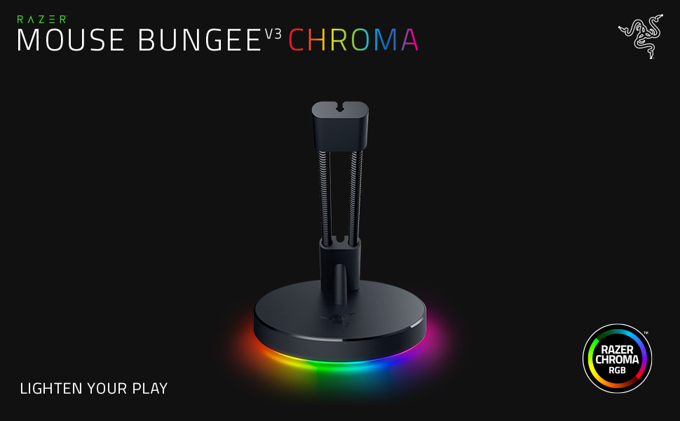 Amazon.co.jp Razer Mouse Bungee V3 Chroma ゲーミングマウスコード ホルダー マウスバンジー