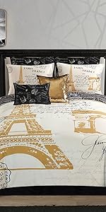 Amazon Com Casa Paris 13 Piece Shower Curtain Set 70 X 72 White