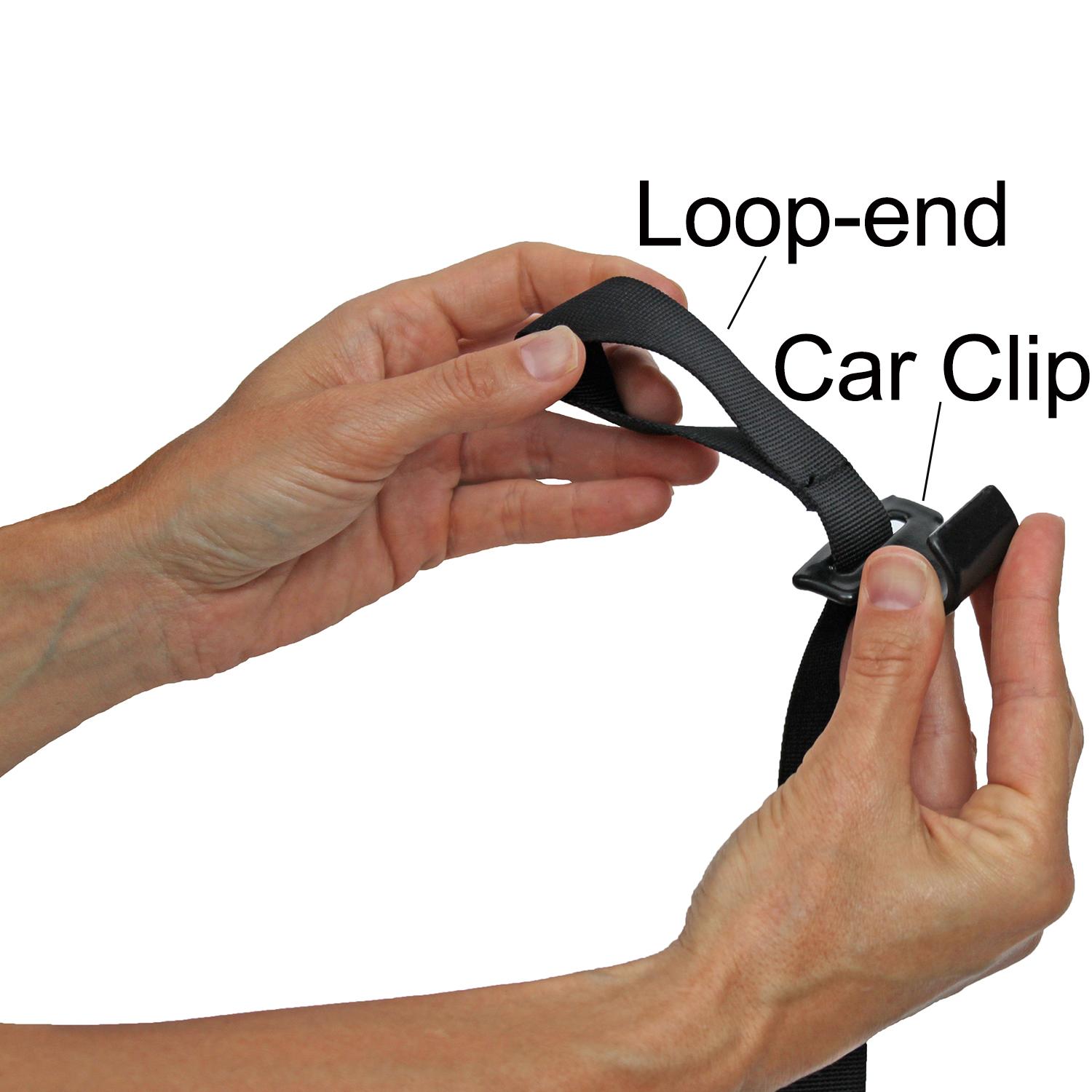 Rightline Gear 100600 Car Clips for Soft Car Top Carriers on Vehicles Without Roof Rack, Clips