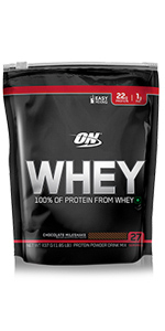 Whey Gold Standard, Optimum Nutrition, ON Protein, Protein Powder, Whey Protein, Protein Drink, 1 lb