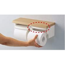 Amazon | TOTO 天然木手すり 61シリーズ 紙巻器付き 棚幅39.5cm
