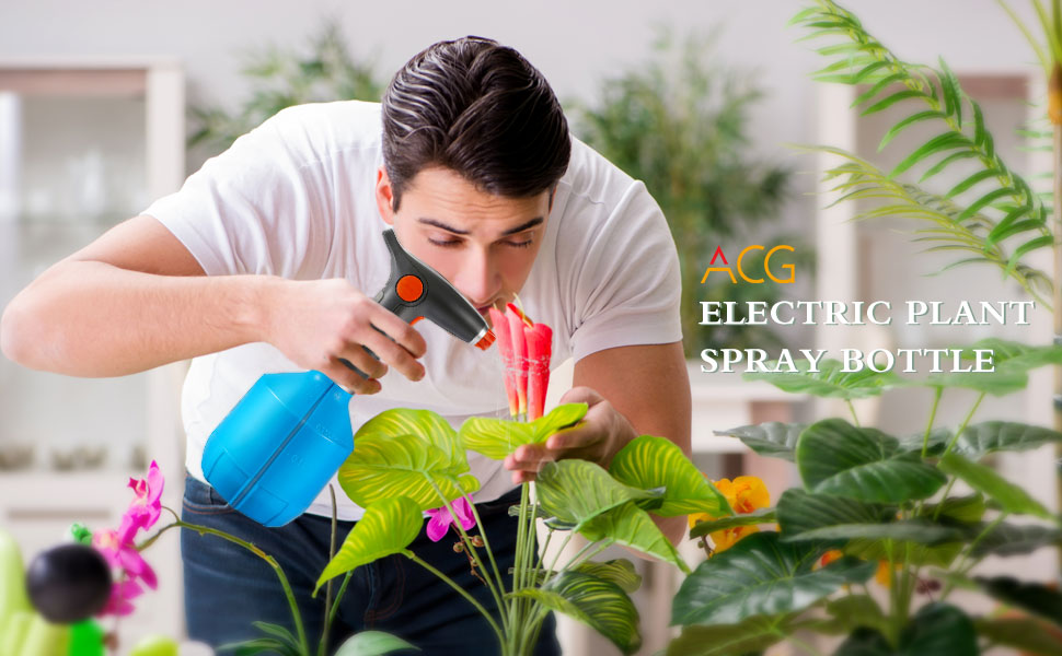 Electric Plant Mister Spray Bottle for Indoor Outdoor Plants 34OZ/1L