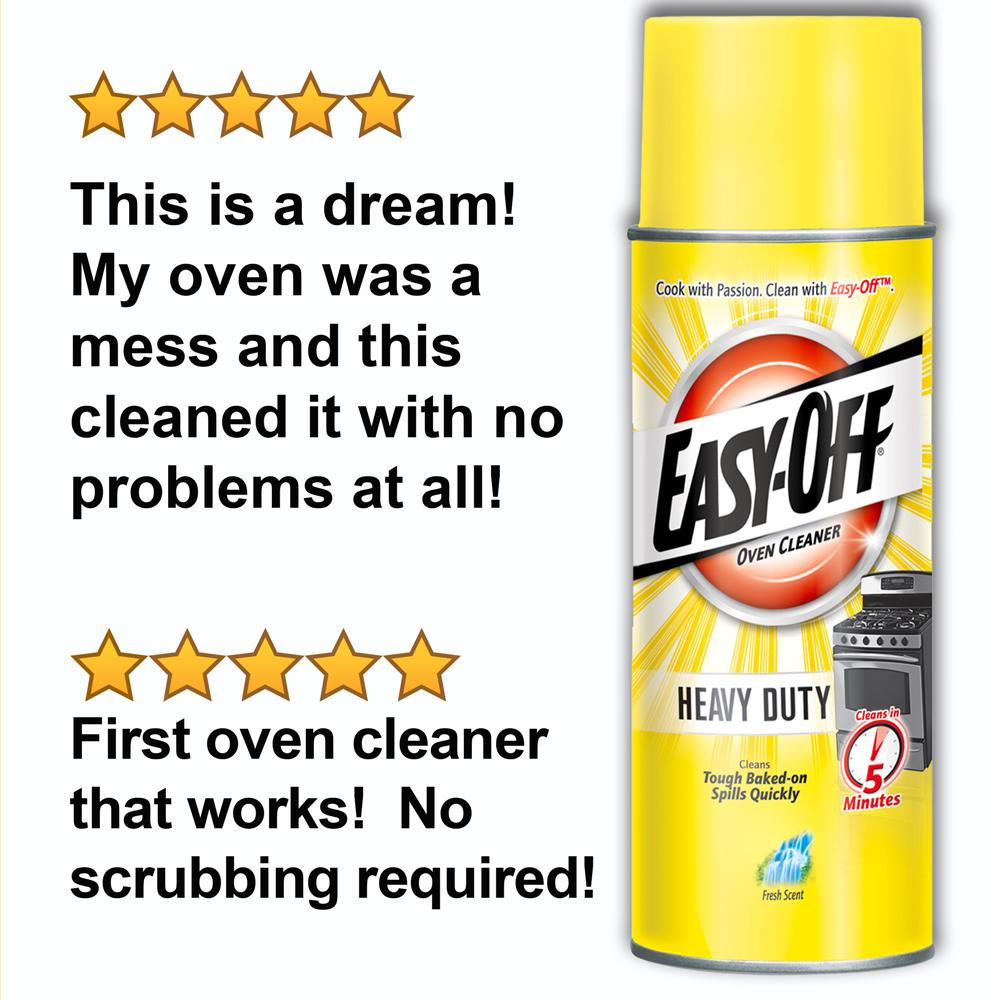 EasyOff Heavy Duty Oven Cleaner, Regular Scent 14.5 oz Can