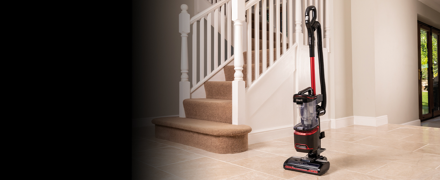 Shark Upright Vacuum Cleaner [NV602UKT], LiftAway, Red/Black