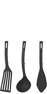 デバイスワークス　フライ返しとおたまのセット Amazon｜キッチンツール 調理器具 キッチン用具 シリコン 3点