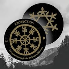 protection;viking;viking origin;Helm of Awe;Galdrabok;spell number 41;norse runes algiz;isa;shield