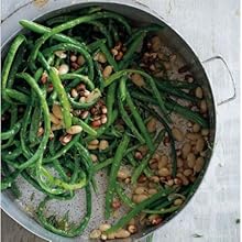 Three bean salad with sprouts, mint & garlic dressing