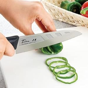 Amazon｜FOREVER 銀チタン 三徳 180mm GHT-18｜特殊包丁