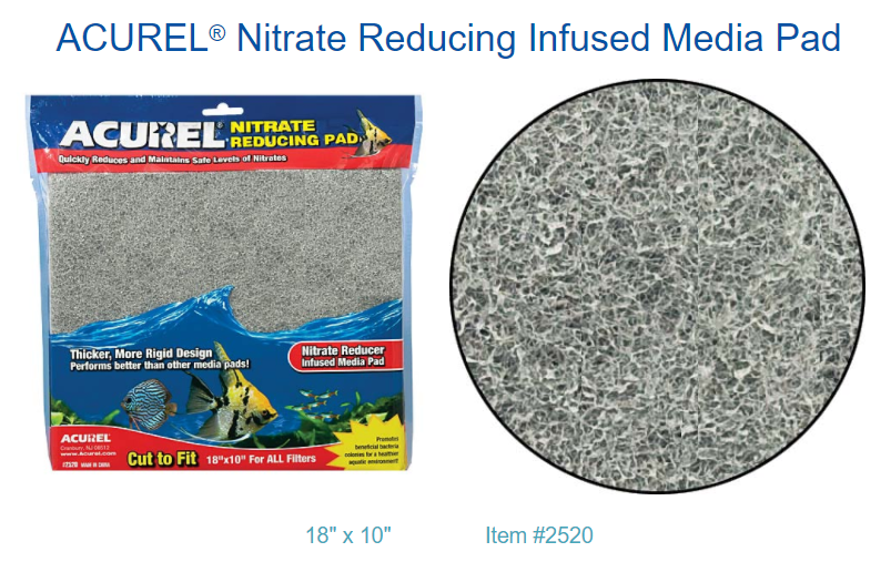 Acurel LLC Nitrate Reducing Media Pad Aquarium and Pond