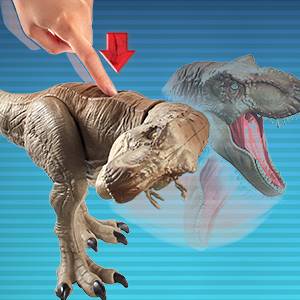 Jurassic World- Mandibula Extrema T Rex Dinosaurio de juguete, Multicolor (Mattel GCT91): Amazon.es: Juguetes y juegos