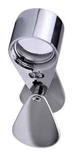 jewelers loup, led, light, magnifying, stainless, professional