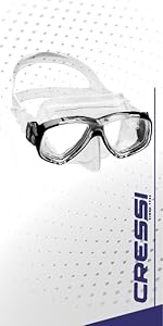 SNORKELING MASK, SWIMMING MASK, CRESSI MASK, CRESIS GOGGLES,
